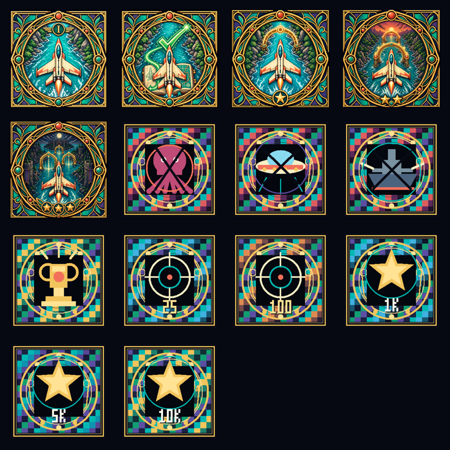 Over Raid achievement badge collection
